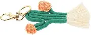 [Abaodam] Cactus Keychain Girl Wallet Cell Phone Wallet Ladies Wallets Boho Bag Charms Cactus Plant Pendant Purses Wallet Keychain Purse for Wallets Cotton Rope