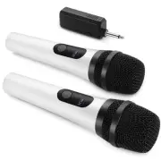 Wireless Microphone, Dual Digital Dynamic Microphone with Rechargeable Receiv...