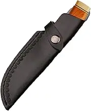 Leather Knives Sheath for Belt | Compact Draw Knives Carrier | Multi Tool Knives Sheath with Snap Closure Folding Knives Sheath Case with Belt Loop for Belt