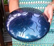 Stainless Tongue Drum - VibeDrum - Stardust – 9 Notes - 12" - S -E-Minor-432 Hz