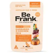 Be Frank Grain Free Adult Kangaroo & Chicken Pate Wet Cat Food 85g 12x85g