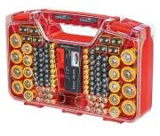 Battery Daddy Battery Organiser And Storage Case With Tester New