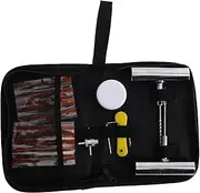 MUCKLILY Tire Repair Kit Compact Tool Set Valve Core Wrench Plugs Strip for Car Truck Bike Motorcycle Outdoor Ready