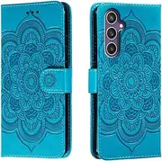 [shingtomua] for Samsung Galaxy A55 5G Case Wallet with Card Holder Kickstand Magnetic Soft Leather Flip Fold Case for Samsung A55 5G Cover (Blue)