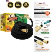 Expandable Garden Hose 50 ft No Kink Water Radius Garden Water Hose with Bras...