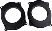 1 Pair Car Front Door Speaker Stereo Adapter 6x9 to 6.5" Plate Converter Fit for Toyota Camry Black Plastic New