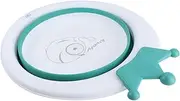 SWOOMEY 1PC Foldable Wash Basin Portable Cleaning Basin Green Multi Functional for Toilet Bathroom Use Durable TPE Materials Convenient Space Saving Design