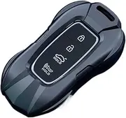 Compatible for Hyundai Ix35 Ix25 Famous Pictures Elantra Tucson L Zinc Alloy Silver Car Key Case Keyless Cover Key Shell Car Accessories(Style D Space Gray)