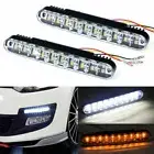 30 LED Car Daytime Running Light (HS65) Daylight w/ Amber Turn Indication Lights