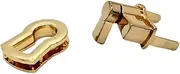 COHEALI 5pcs Turn Lock Travel Locks Car Chain Locks for Luggage Bags Luggage Tag Combination Lock Locker Locks Door Handbag Hardware Clutch Bike Lock Combination Padlock Zipper Golden