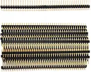 Chanzon Pin Header Strip for Arduino Gpio 40 pin x 10pcs Male Headers Pins Straight Single Row Gold Plated Pitch 2.54mm 0.1 inch Breakaway for PCB Connector Machine Breadboard Electronic Circuit Board