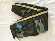 NWT Carter's Boys Pull on Pants Green Camo Joggers Kid side Stripe