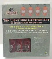 Rivers Edge Ten Mini Lantern Light Set Indoor Outdoor 10' long.
