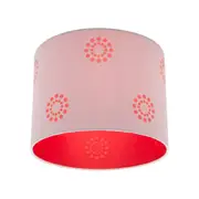 Fabian 1 Light Batten Fix Silver/Red - FAB1BFSLRE
