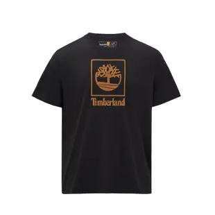 Timberland 中性黑色 Logo 短袖T恤|A41G5001