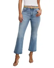 Good American Always Fits High Rise Bootcut Jeans in Indigo833