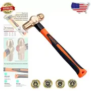 Industrial-Grade Beryllium Copper Non-Sparking Hammer - 1 lb, Anti-Slip Grip