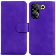 Solid Color Stand Case For Tecno Camon 20 Pro 4g/camon 20 4g, Pu Leather Wallet Magnetic Closure