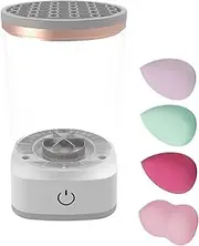 Fast Makeup Brush Cleaning Tool, Portable Electric Brush Cleaner, Brush Cleaner For Cosmetic Brushes, Fast Brush Cleaner With Charging Dock, Automatic Electric Brush Cleaning Kit, Quick Brush Cleaner
