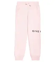 [Givenchy Kids] Givenchy Kids Logo cotton-blend jersey sweatpants Y 12 pink