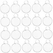 BCOATH 200pcs Key Tags Ring Metal Ring Key Tags Round Labels Home Vehicle Organization