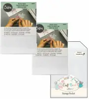 Sizzix Release Sheets (2 Packages) Bundle with MCB Storage Pocket - 3 Items