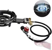 High Pressure Propane Regulator | Propane Pressure Reducing Valve 20 PSI Propane Pressure Regulator,Grill Regulator High Pressure Propane Hose with Brass Connector for Grills Stoves Burners