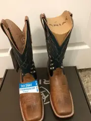 Ariat Longview Buttered Rum Metallic Sea Western Womens Boots 8B 10047054 NIB