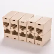 2x RJ45 CAT5 Coupler Plug Network LAN Cable Extender Connector Adapter SEUU