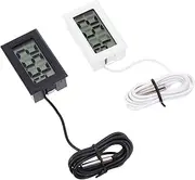 Outanaya 2 Thermometer for Room Temperature Sensor Large Display Indoor/refrigerator Thermometer