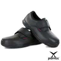 在飛比找momo購物網優惠-【PAMAX 帕瑪斯】皮革製高抓地力安全鞋/黏貼式(PZ11
