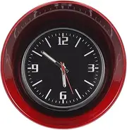 1 Set Car Clock Automotive Office Clock Cars Battery Clock Auto Dashboard Clock Car Interior Clock Mini Clock Car Refit Clock Mini Desktop Clock Red Zinc Alloy Shell