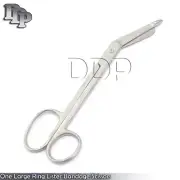 One Large Ring Lister Bandage Scissors 8" Surgical Instruments