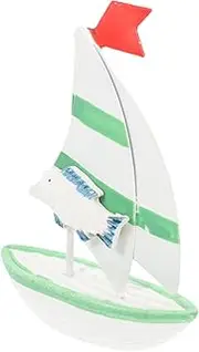 ADOCARN Dorable Sailing Ship Craft Model Sailboat Decor Mediterranean Style Home Dec