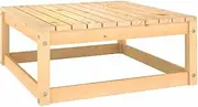 CHARMMA Garden Footstool 70x70x30 cm Solid Pinewood,Outdoor Sectional Sofa Units 8.38KG-805670