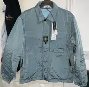 Mens Medium Stone Island Nylon Metal Econyl Primaloft Overshirt, Full Zip Jacket