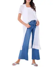 NIC+ZOE Featherweight Linen-Blend Duster