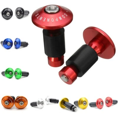 Aluminum+Alloy Handlebar Grips 1Pair MTB/Road Bike/Bicycle Bar End Cap-Plug New