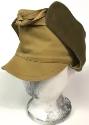WWI US ARMY M1907 WINTER WOOL FIELD CAP HAT-XLARGE