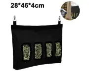 Rabbit Hay Feeder Bag, Guinea Pig Hay Feeder Storage, Rabbit Feeder Hay Feeder for Rabbit Guinea Pig,Black