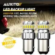 2x 1157 LED Reverse Backup Light Bulbs 6500K Super White Anti Hyper Flash BAY15D (for: Renault)