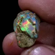 9.40 Ct Natural Multi Fire Ethiopian Welo Opal Spicemen Rough Gemston USA DEALER