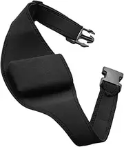 Microphone Belt Mic Carrier Belt Pouch Adjustable Sweat Absorbent Belt for Fitness Teacher Speakers Balck