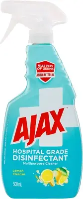 Ajax Hospital Grade Antibacterial Disinfectant Multipurpose Cleaner, 500Ml, L...