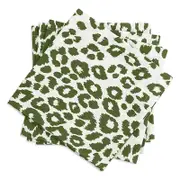 Matouk Iconic Leopard Napkins, Set of 4