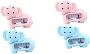 VICASKY 2sets Bath Thermometer Digital Bath Room Thermometer Abs Material Accurate Temperature Reading 2pcs*2