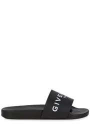 Givenchy Logo Rubber Sliders - Black - 5 5