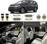 10pcs CRV HRV Interior LED Lights Replacement for 2013 2014 2015 2016 2017 2018 2019 2020 2021 Honda CR-V HR-V 6000K Super Bright White interior LED bulbs replacement package + Installation Tool
