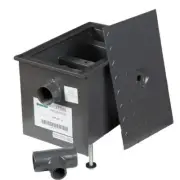 Wentworth Grease Trap Interceptor 4GPM Metal Rectangle Floormount 11Gauge Carbon