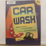 二手書📗英文繪本CAR WASH//G. BRIAN KARAS//交通工具